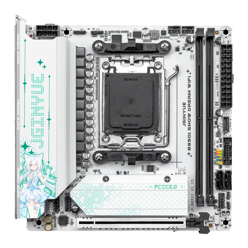 JGINYUE B850i สโนว์ดรีม เมนบอร - Nas Motherboard 8 Sata Mini Itx บทวิจารณ์และราคา